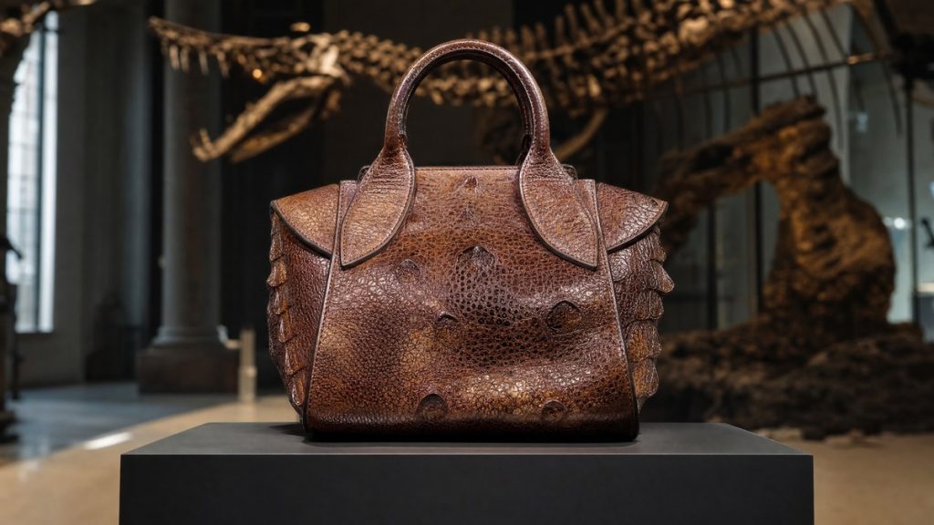 T. rex leather handbag