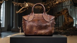 T. rex leather handbag